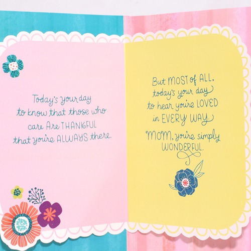 Mom...Today's Your Day.. And Let Your Family Do It For You Card