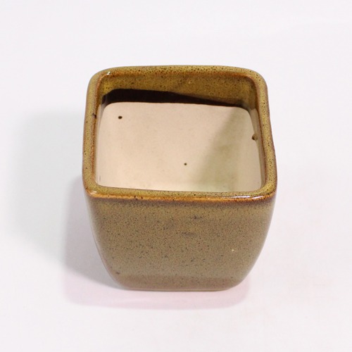 Brown Ceramic Pot | Garden and Living Room Decorative Small Ceramic Planter