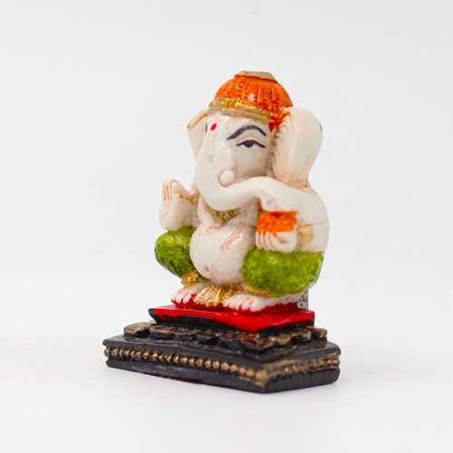 Polyresin Mini Stair Ganesha For Car Dashboard