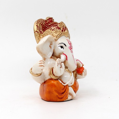Mukut Kan Ganesh statue For Car Dashboard, Ideal Gift For Father, Brother