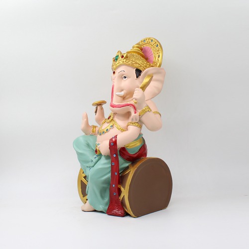 Ganesh Sitting on Dolki | beautiful face bappa | perfect gift for house warming occasions
