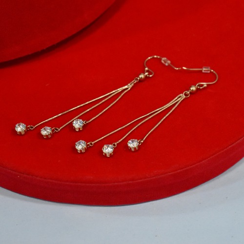 Diamond Drop With Chain Earrings | Diamond Earrings | Earrings