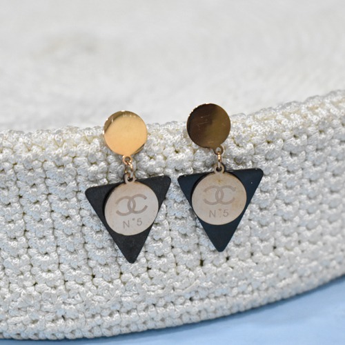 Vintage Chanel Triangle Earrings | Earrings | Gift For Women