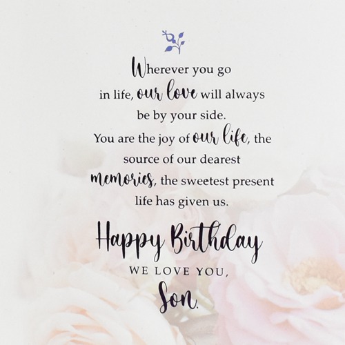 Birthday Wishes for a Loving Son Card