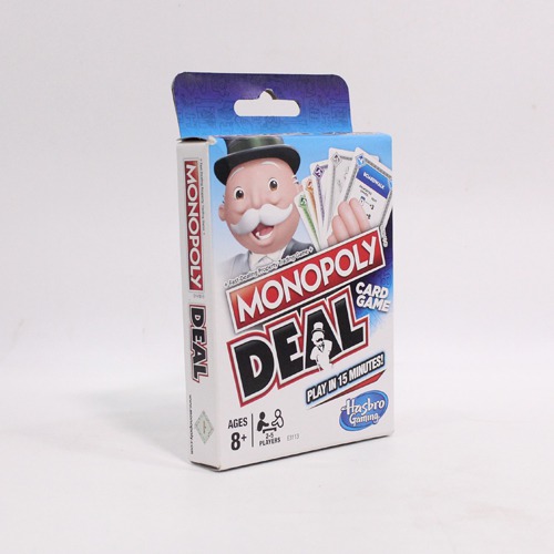 MONOPOLY Deal Card Game English for Families and Kids Ages 8 and Up, Fast Gameplay with Cards