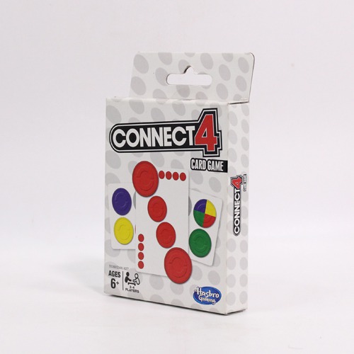Gaming Connect 4 Card Game for Kids Ages 6 and Up, 2-4 Players 4-In-A-Row Game