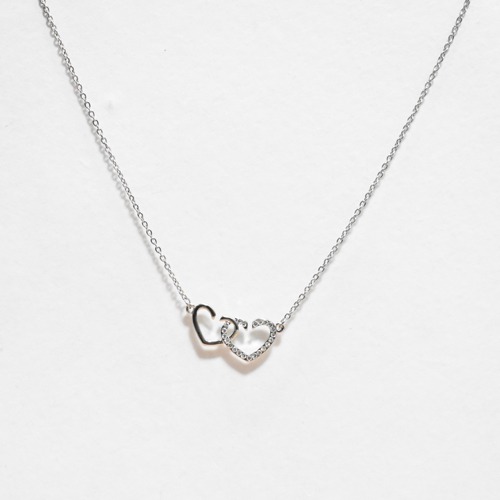 Double Heart Pendant Chain With Necklace |  Pendant Chain With Necklace