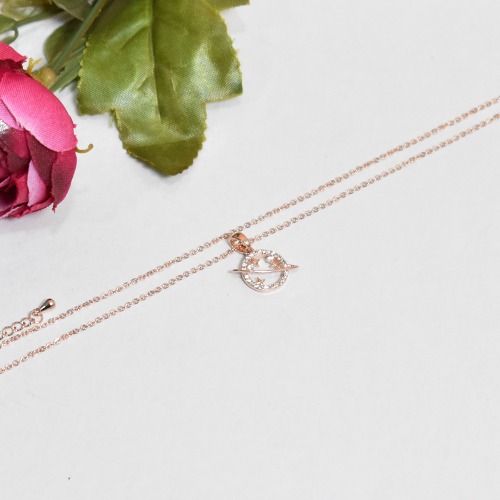 Saturn Pendant Chain Necklace | Pendant Chain Necklace | Pendant