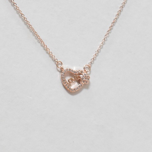 Heart With Love Pendant Chain Necklace | Love Pendant Necklace | Necklace