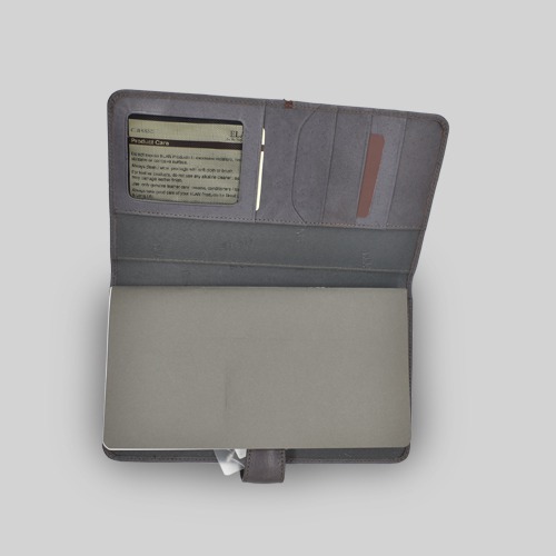 Elan Slote Leather Grey Insta Notebook - Elan-171 GR | Notebook | Diary | Personal Diary | Home And Office Use