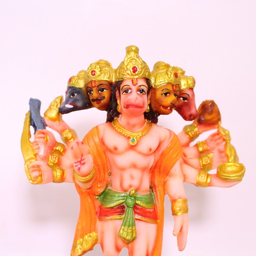 Panchamukhi Standing Hanuman Ji Statue Panchmukhi Five Face Hanuman Bajrangbali for Home and Office