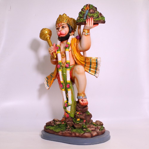 Lord bajaran bali Statue Bajrangbali Sankat Mochan Bhagwan Idol for Temple car Dashboard Home Decor Statue Gift