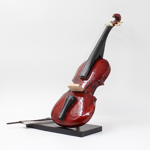 Wooden Miniature Musical Instrument Curio - Violin