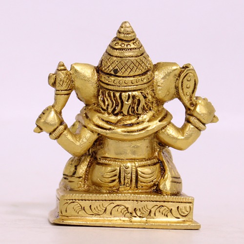 Brass Engraved Lord Ganesha For Decor , Pooja Ghar, Ideal Gift For House Warming