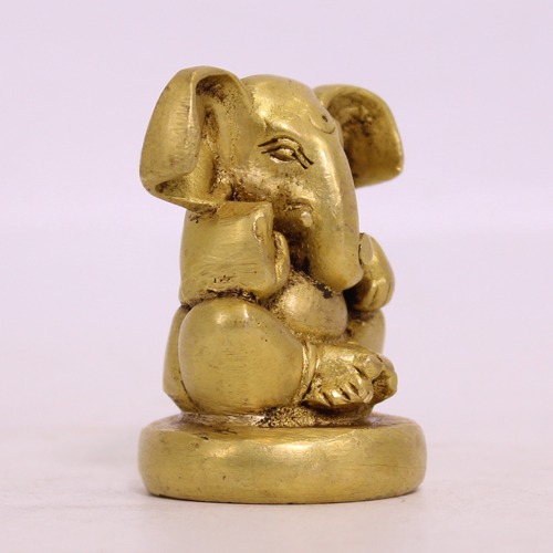 Brass Big Eared  Lord  Ganesha Statue For Home D ecor