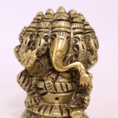 Panchamukhi  Lord Ganeha Idol For Pooja Ghar, Home Decor, Office