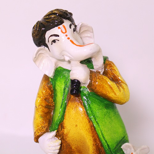 Modern Lord  Ganesha Statue with Mouse Showpiece .For Home Decor