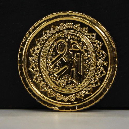 Gold Plated Coin ( Ganapti)