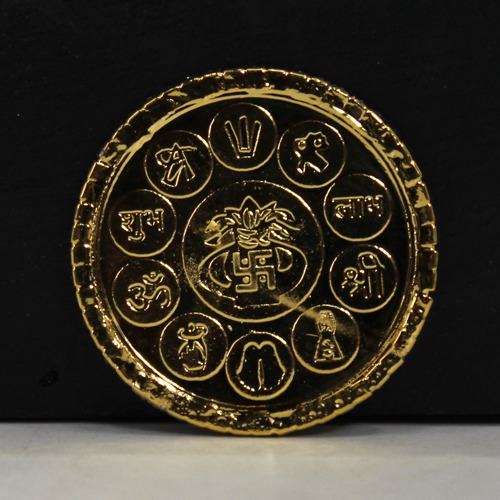 Gold Plated Coin ( Laxmi, Ganapti, )