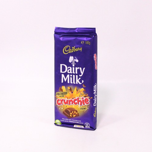 Cadbury Crunchie Dairy Milk, Chunky Golden Honeycomb, Milk Chocolate
