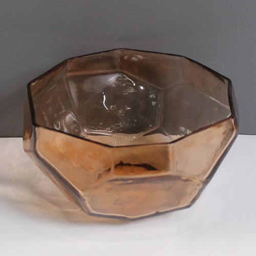 Copper Glass Hexa Candle Holder | Planters Glass Flower Plant Pots Modern Decorative Gardening Pot
