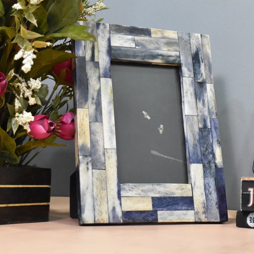 Bone Wooden Table Top  Photo Frame for Home & Office Decor( Photo Sixe 6 x 4 inches)