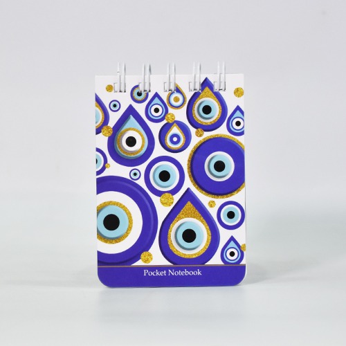 Mini Wiro Note Book With Evil Eye Design | Mini Pack Pocket Note Book|  Mini Book | Pocket Mini Book