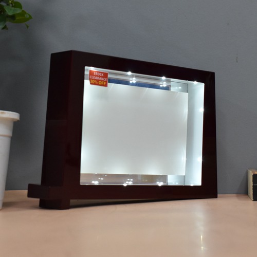 Brown Wooden LED  Table Top Photo Frame for Home & Office Decor( Photo Size 6 x 4 inches)