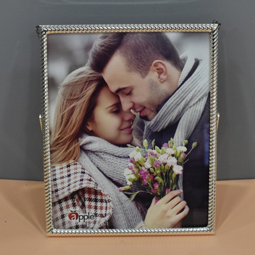 Silver-Plated Photo Frame with Stand ( Photo Size : 10 x 8 inches)
