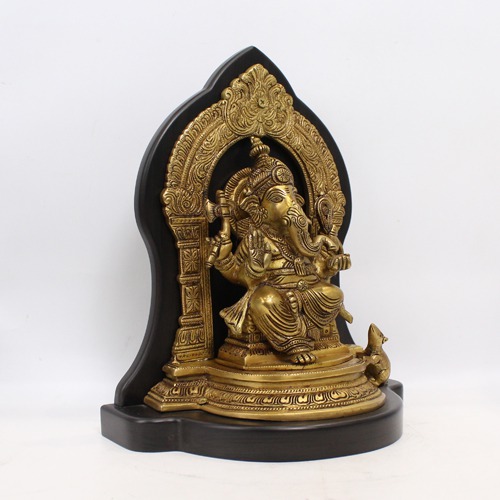 Brass Lord Ganesha Metal Base For Home Decor