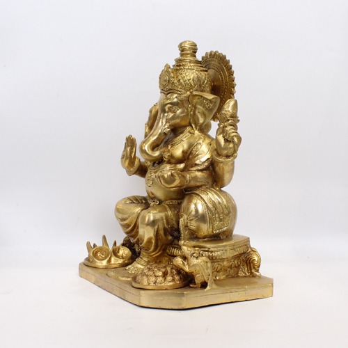 Brass Prasad Ganesha statue For Home Decor