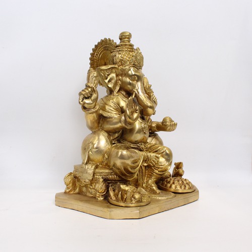 Brass Prasad Ganesha statue For Home Decor