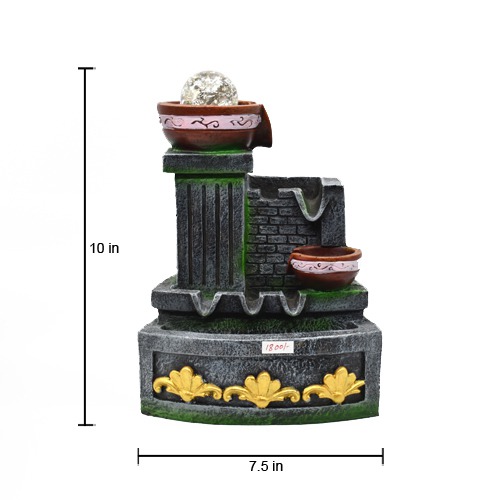 Four Step Indoor And Outdoor Table Top Water Fountain For Home &  Office Decor