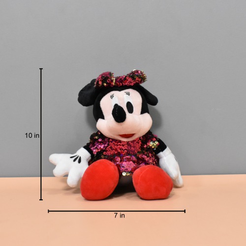 Pink And Golden Mickey Mouse Car Hanging Soft Toy