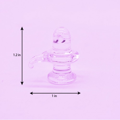 Pure Crystal Lingam Shivling for Pooja Room and Office use Statue