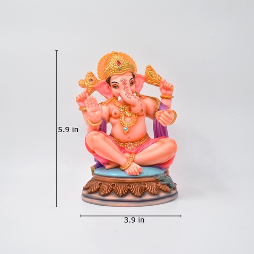 Fiber Statue Ganesha Ganapti Murti for Home And Office Decor
