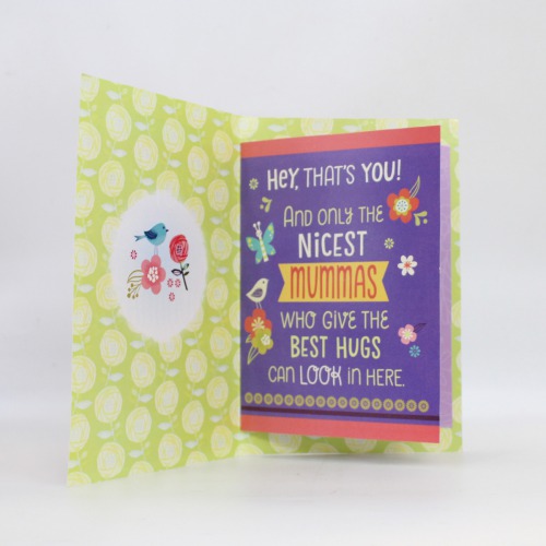 Guess What Mom ? Only The Nicest Mummas Are Allowed To Look Inside This Card | Greeting Card | Mother's Day Card