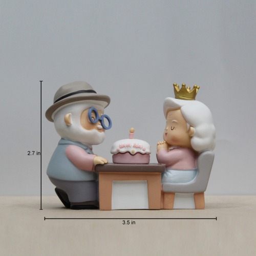 Gift For Couple| Romantic Cute Old Couple| Showpiece For Decor