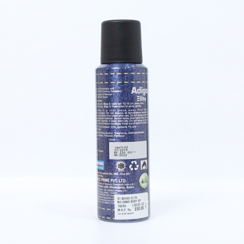 Adigo Man Elite Casual Body Spray For Men- 120ml