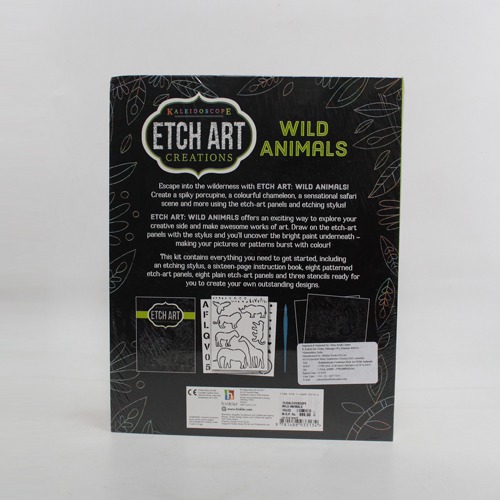 Keleidoscope Etch Art Creation| Wild Animal| Activity Kit