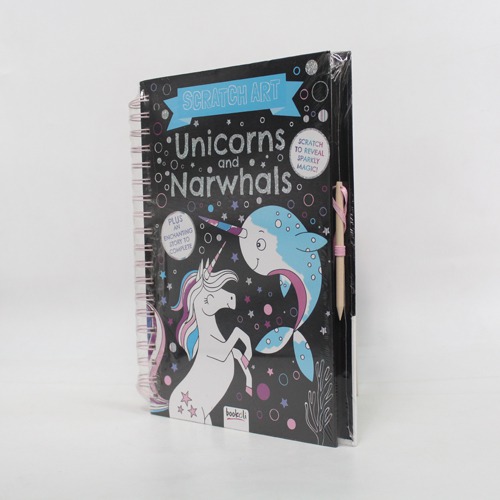 Scratch Art Unicorns and Narwhals Activity Book| For Kids