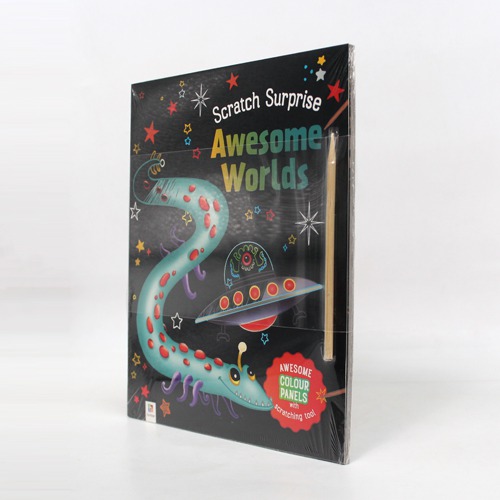 Scratch Surprise: Awesome Worlds | Activity Books | Magic | Mystical | Fairy tales