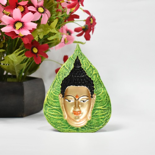 Orange 3D Buddha Small Size | Gautam Buddha Idol Statue for Home | living room | study room | Gifting items Decorative Showpiece