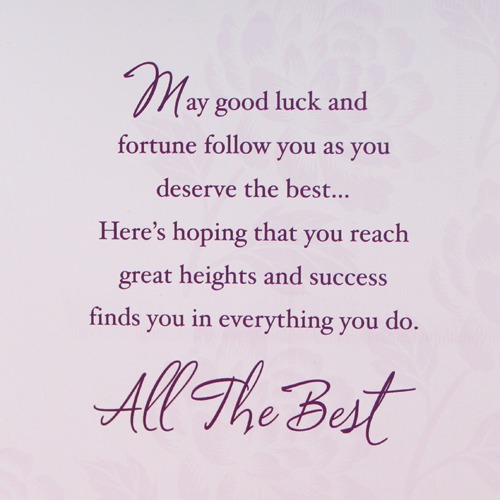 Here's Wishing You All the Best | Best Wishes Greeting Card