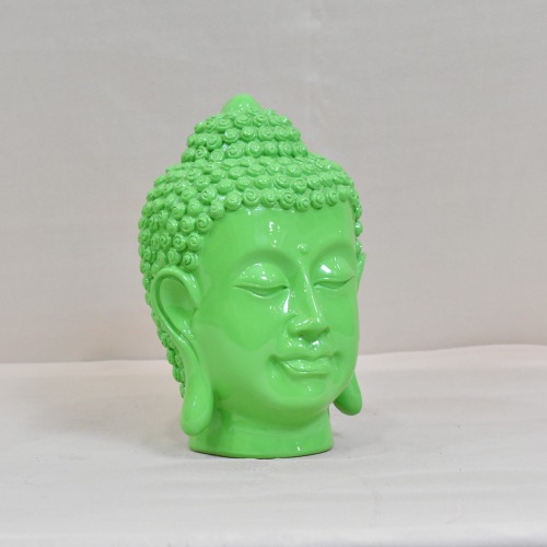 Green Face Buddha Statue | Buddha Statue For Table Decor, Buddha Figurine Decorative Showpiece Decorative Showpiece
