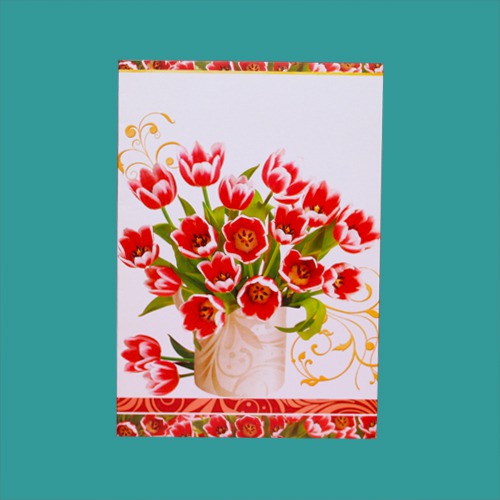 5 Unique Floral Note Card( Set of 5 Card )
