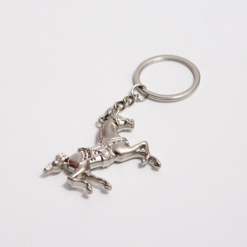 Silver Beautiful Metallic Horse Key Chain