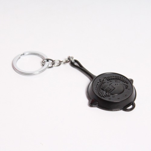 PUBG Frying Pan Metallic Black Keychain