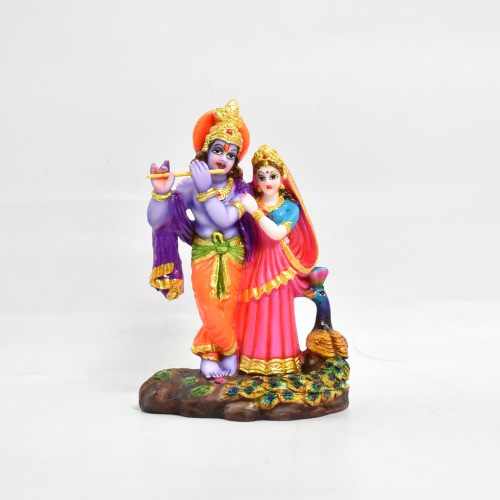 Radha Krishna Standing In Lotus Statue | Krishna Murti Statue Radha Krishna Love Couple Statue Idol
