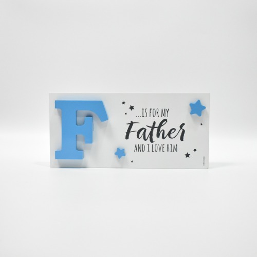 Quotation Frame F is for my Father With Greeting  | Father's Day